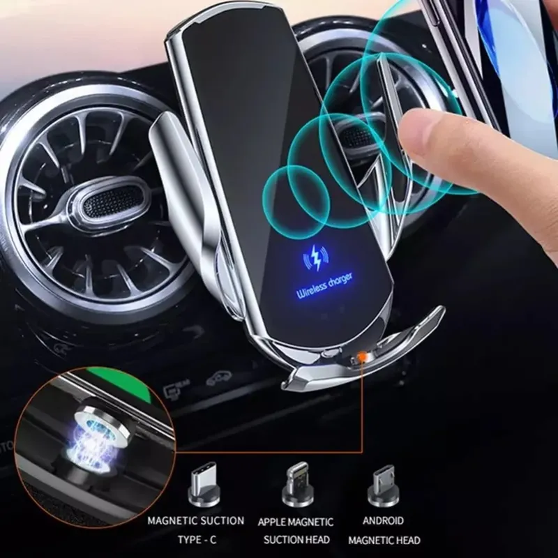 GENERICO - Cargador Inalámbrico Para Coches Soporte Inteligente