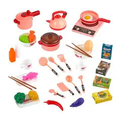 GENERICO - Cocina Juguete Cocinita Infantil Luz Sonido 36 Piezas Rosado