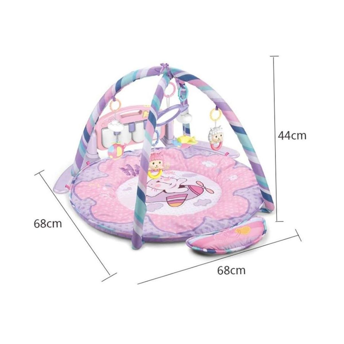 GENERICO - Gimnasio Alfombra Multi Sensorial Interactiva Rosada