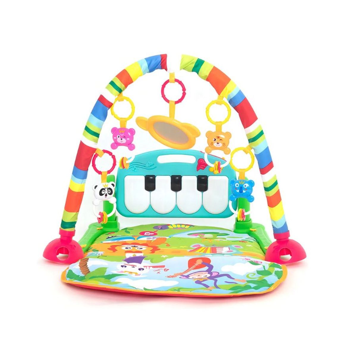 GENERICO - Gimnasio De Bebé Alfombra Infantil Musical Verde