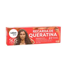 SALON LINE - RECARGA DE QUERATINA SOS CACHOS DE 80GR SALONLINE