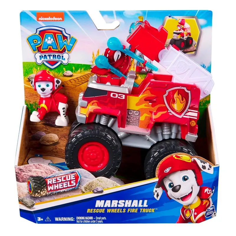 PAW PATROL - Vehículo Marshall Rescue Wheels Paw Patrol