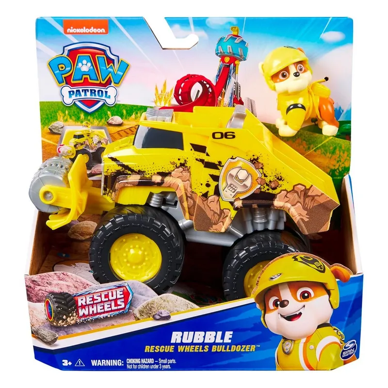 PAW PATROL - Vehículo Rubble Rescue Wheels Paw Patrol