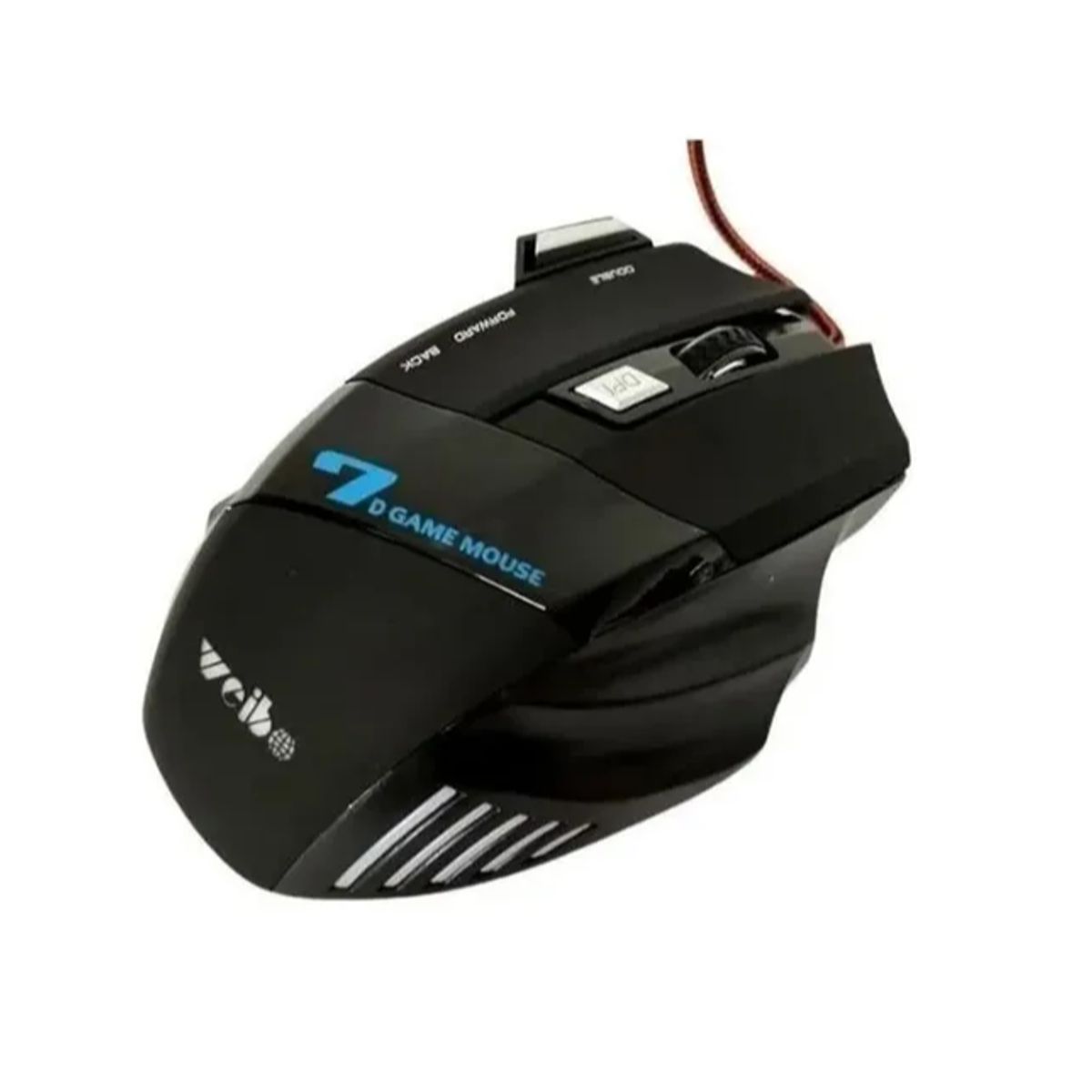 GENERICO - Mouse gamer Weibo 3200 dpi negro Ergonomico Alta Presicion