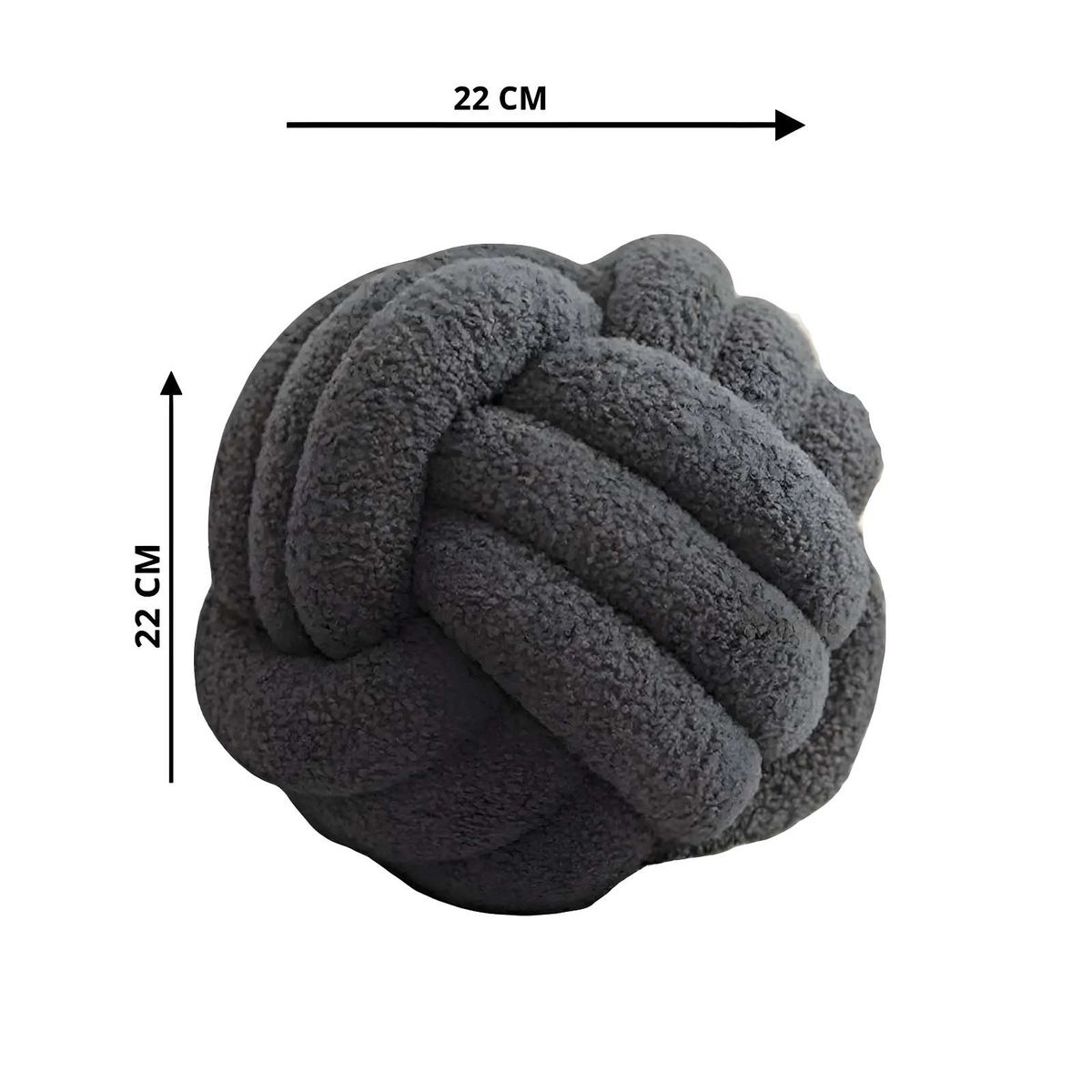 GENERICO - NUDO COJIN GRIS 22 CM