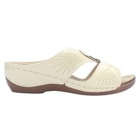 Sandalia Mujer Beige Casual Kon-17