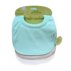 GREEN SPROUTS - Pack 3 Baberos Impermeable Con Cuello Aqua