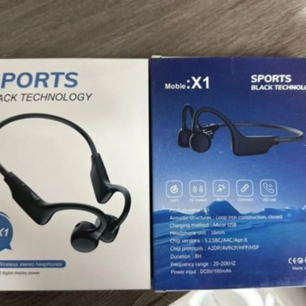 GENERICO - Audífono Inalámbrico Deportivo Conducción Ósea Color Negro