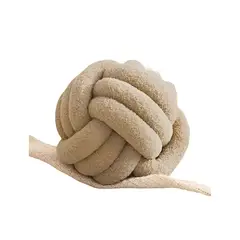 GENERICO - COJIN DISEÑO NUDO BEIGE 22 CM