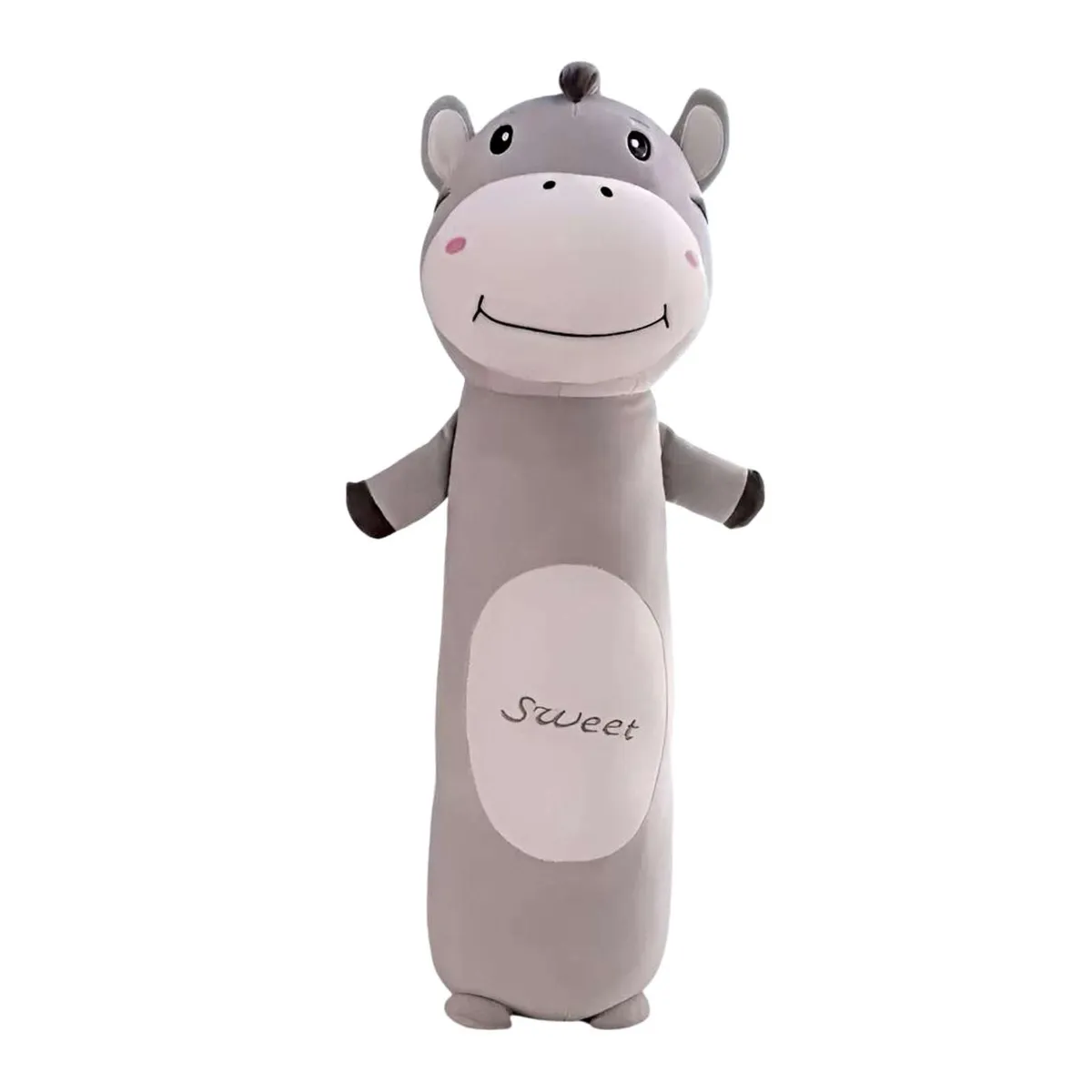 GENERICO - PELUCHE COJIN DISEÑO CABALLO COLOR GRIS