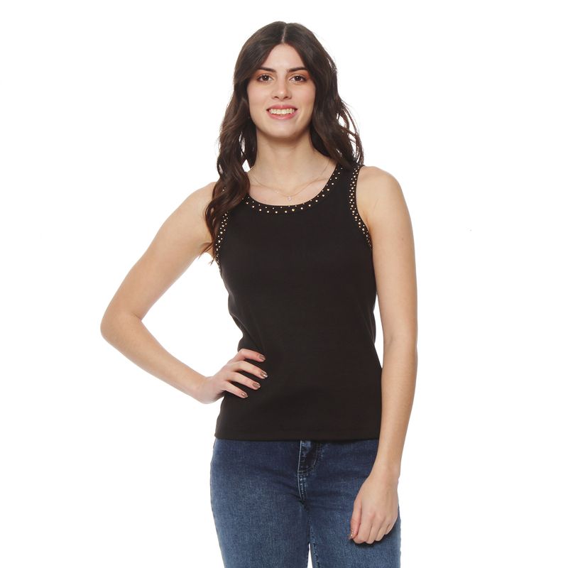 WADOS - POLERA SIN MANGA ESCOTE REDONDO