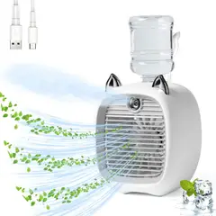 MUNDITEL - Mini Enfriador De Aire Portátil y Evaporativo de escritorio