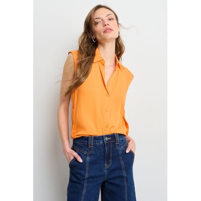Imagen 2 del producto Blusas Sin Manga Mujer Naranjo