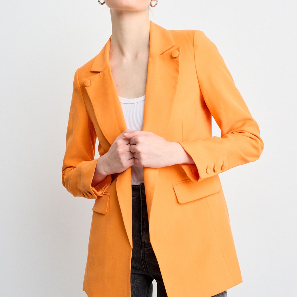 IO - Blazer Mujer Naranjo Io