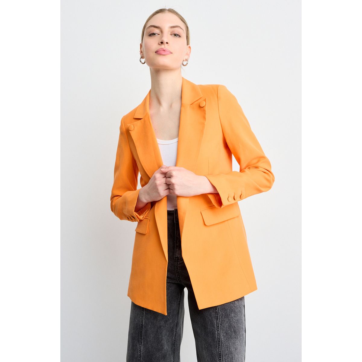 IO - Blazer Mujer Naranjo Io