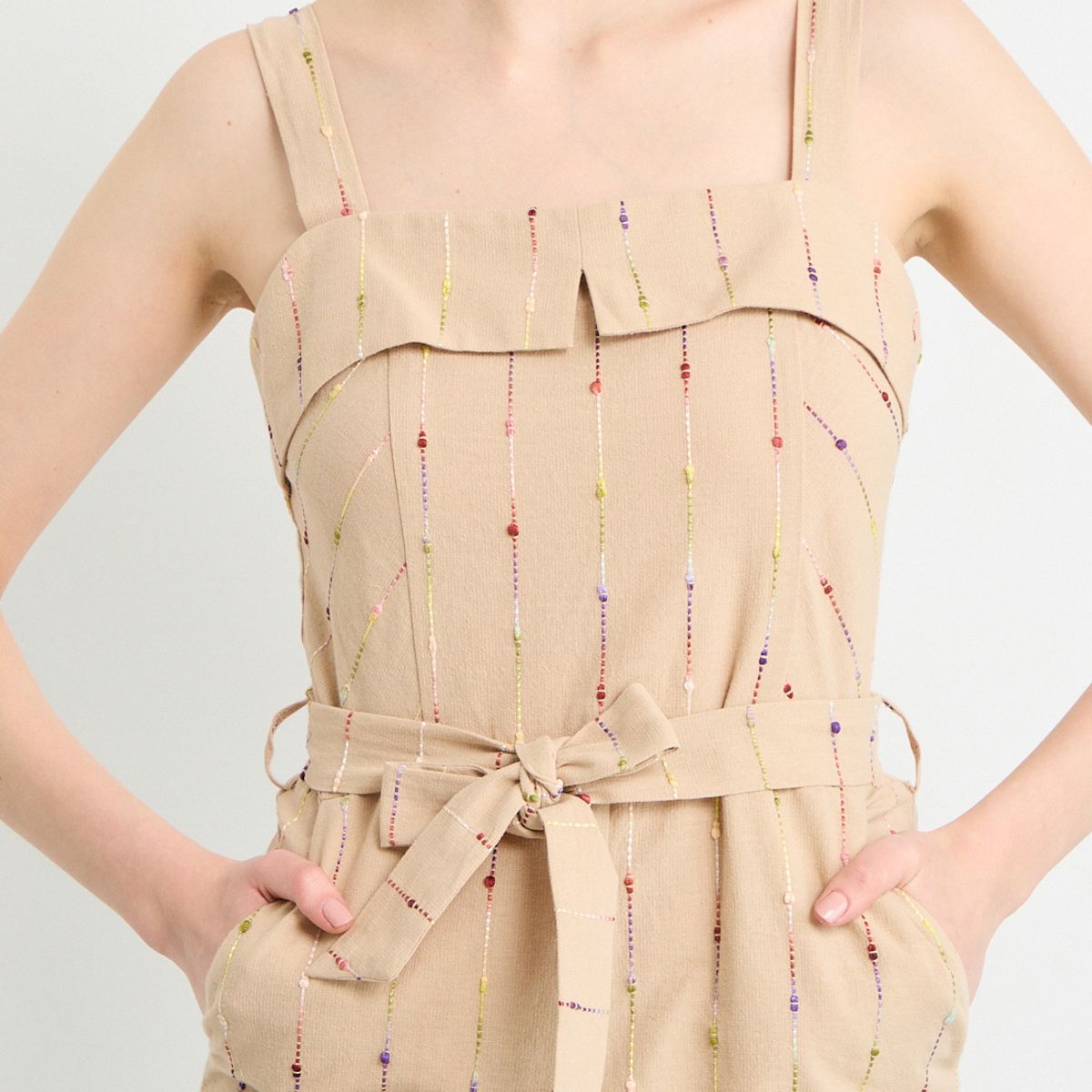 IO - Enterito Largo Mujer Beige Io