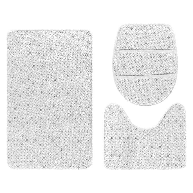 GENERICO - Set De Alfombras Peludo Para Baño 3 Piezas Café