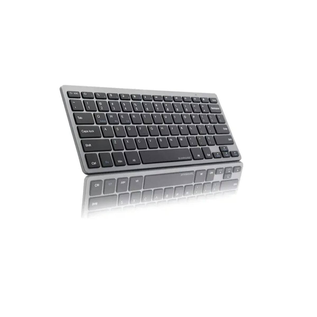 GENERICO - Teclado USB inalámbrico y Bluetooth recargable Weibo Wb-8055