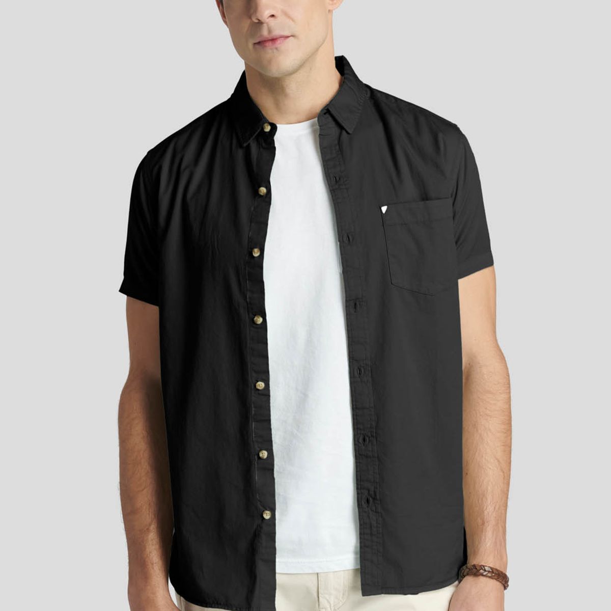 NEW MAN - Camisa Aylesbury Heritage Negro New Man