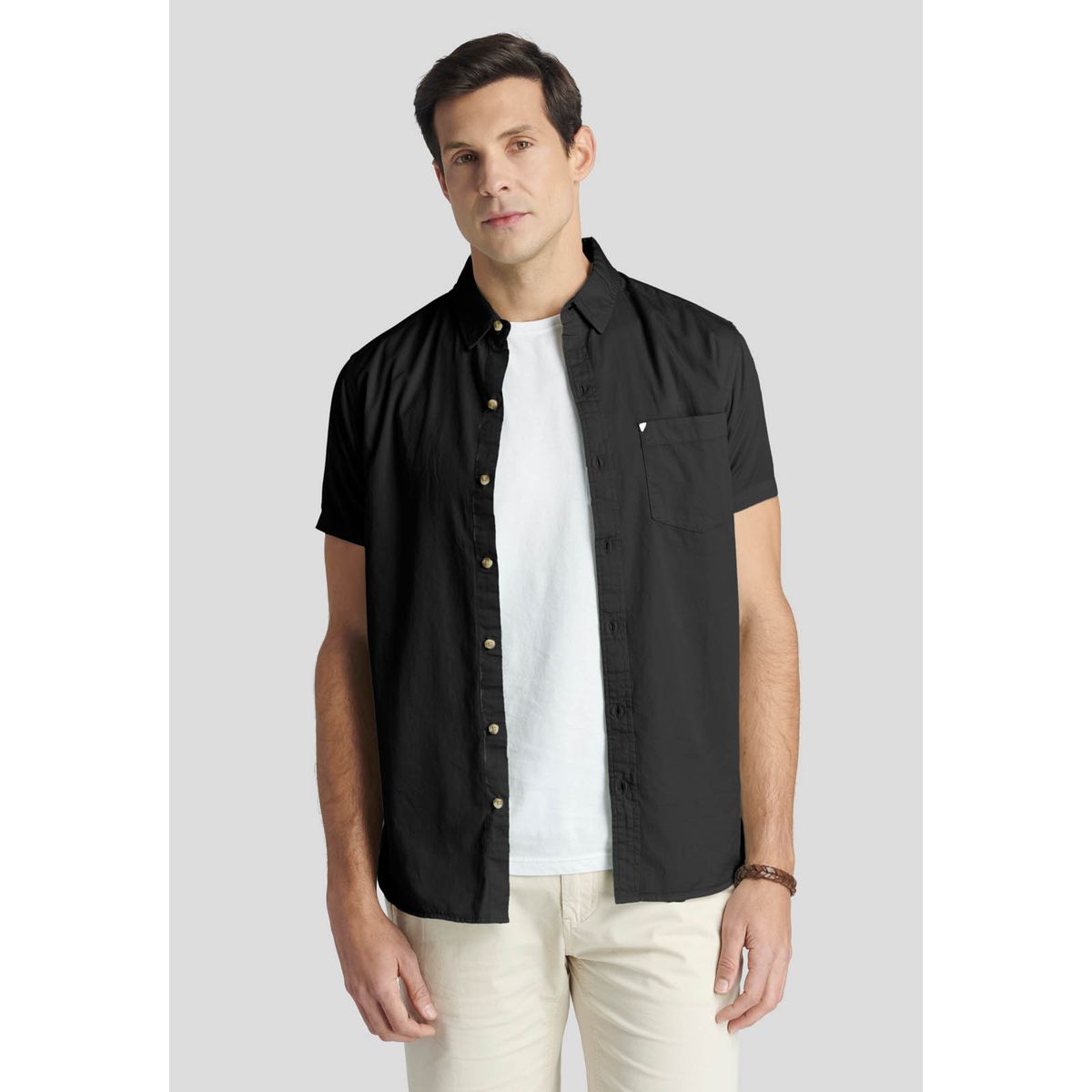 NEW MAN - Camisa Aylesbury Heritage Negro New Man