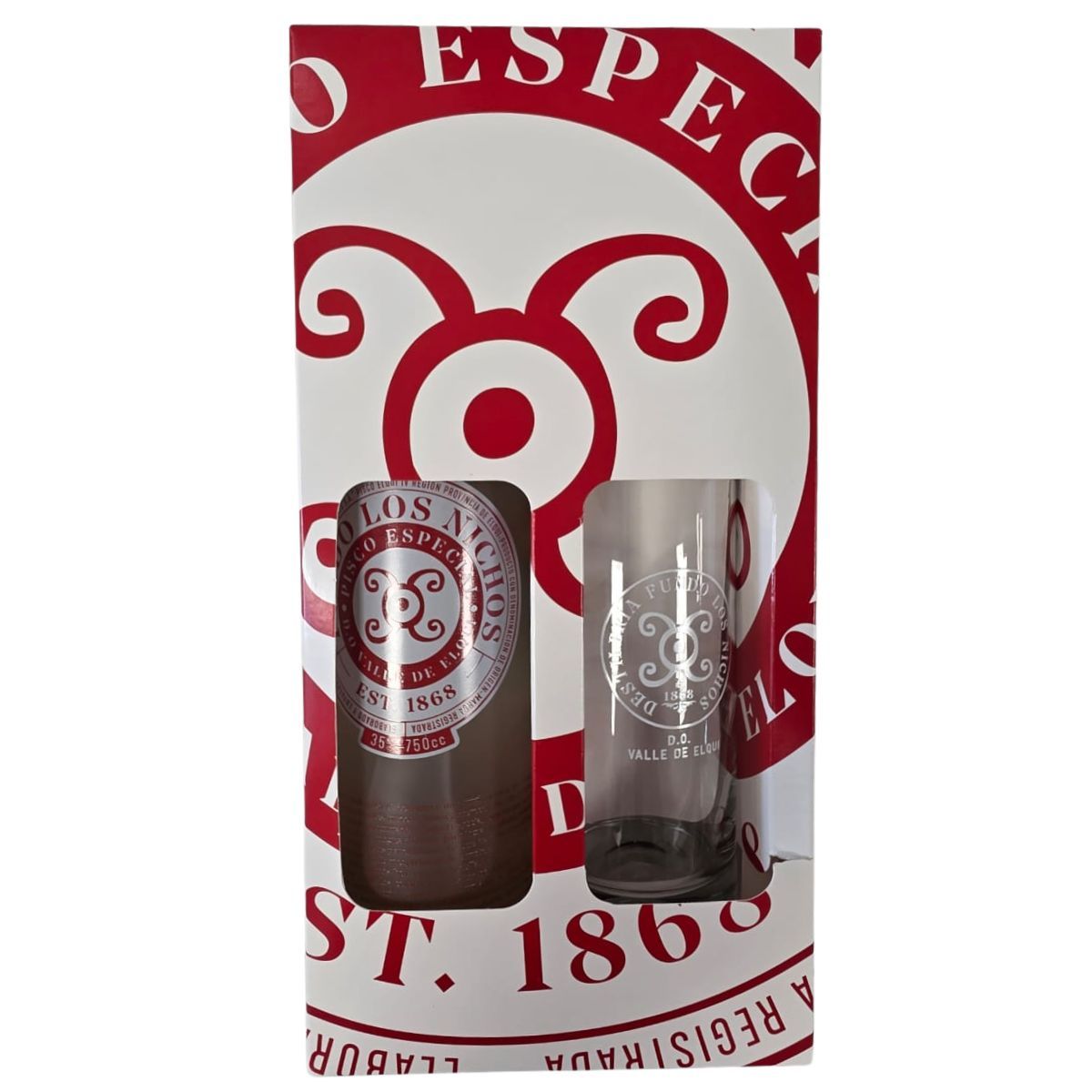 FUNDO LOS NICHOS - Pisco Los Nichos 35 ° +Vaso