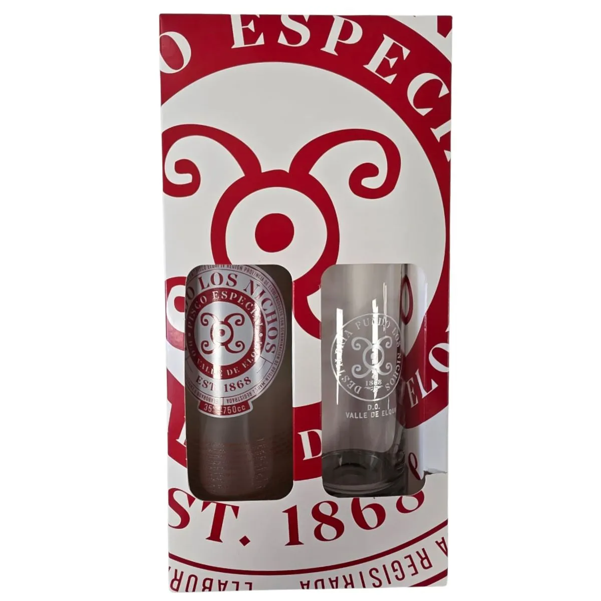 FUNDO LOS NICHOS - Pisco Los Nichos 35 ° +Vaso