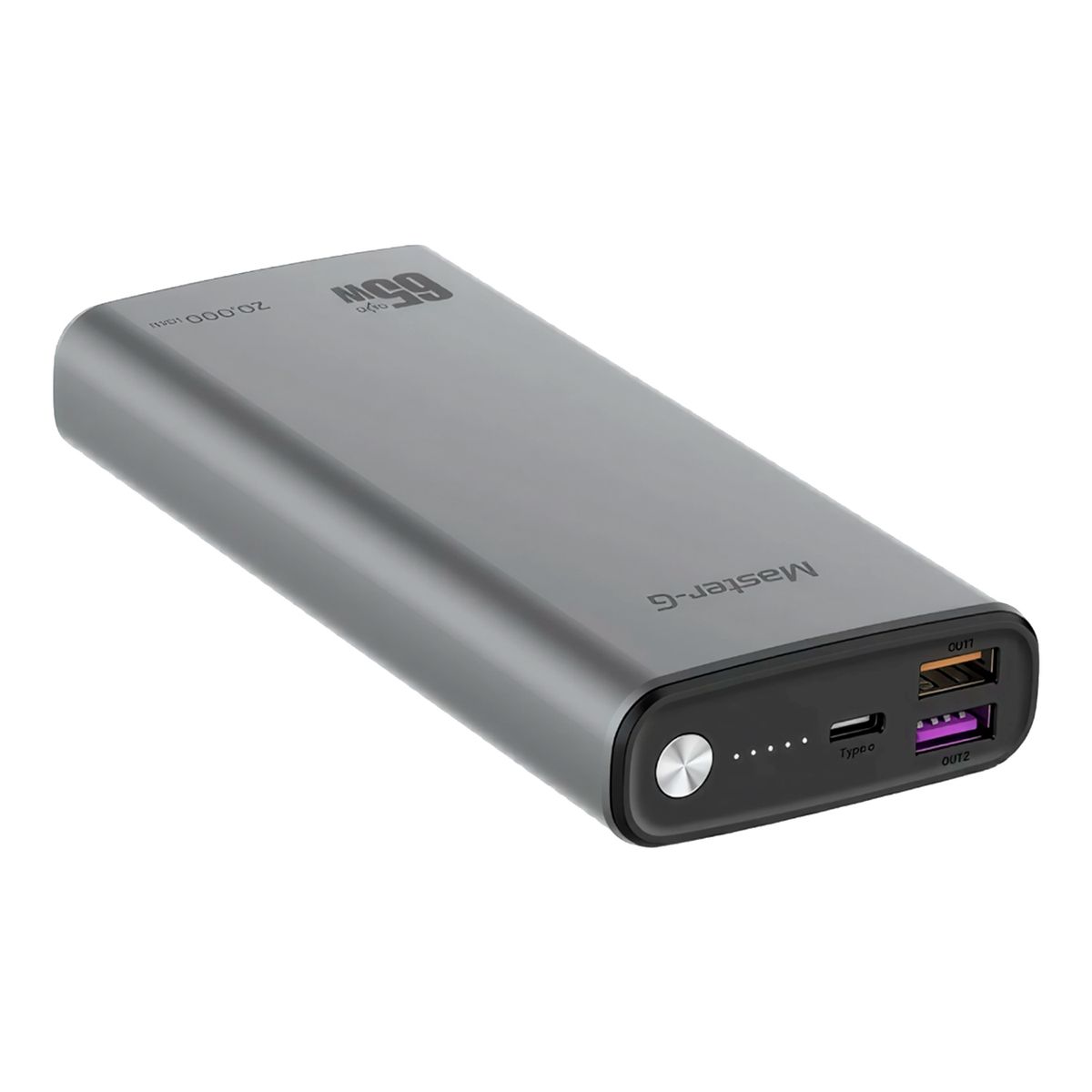 MASTER G - Cargador Portatil Power Bank Master-G 20.000mAh 65w Tipo-C