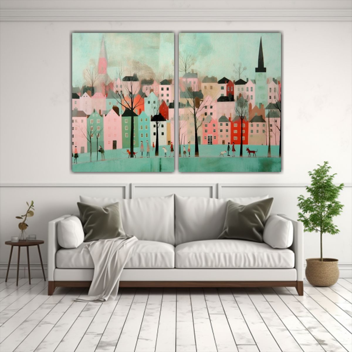 GENERICO - Díptico Inspirador Alegría Primavera 120x80 Cm