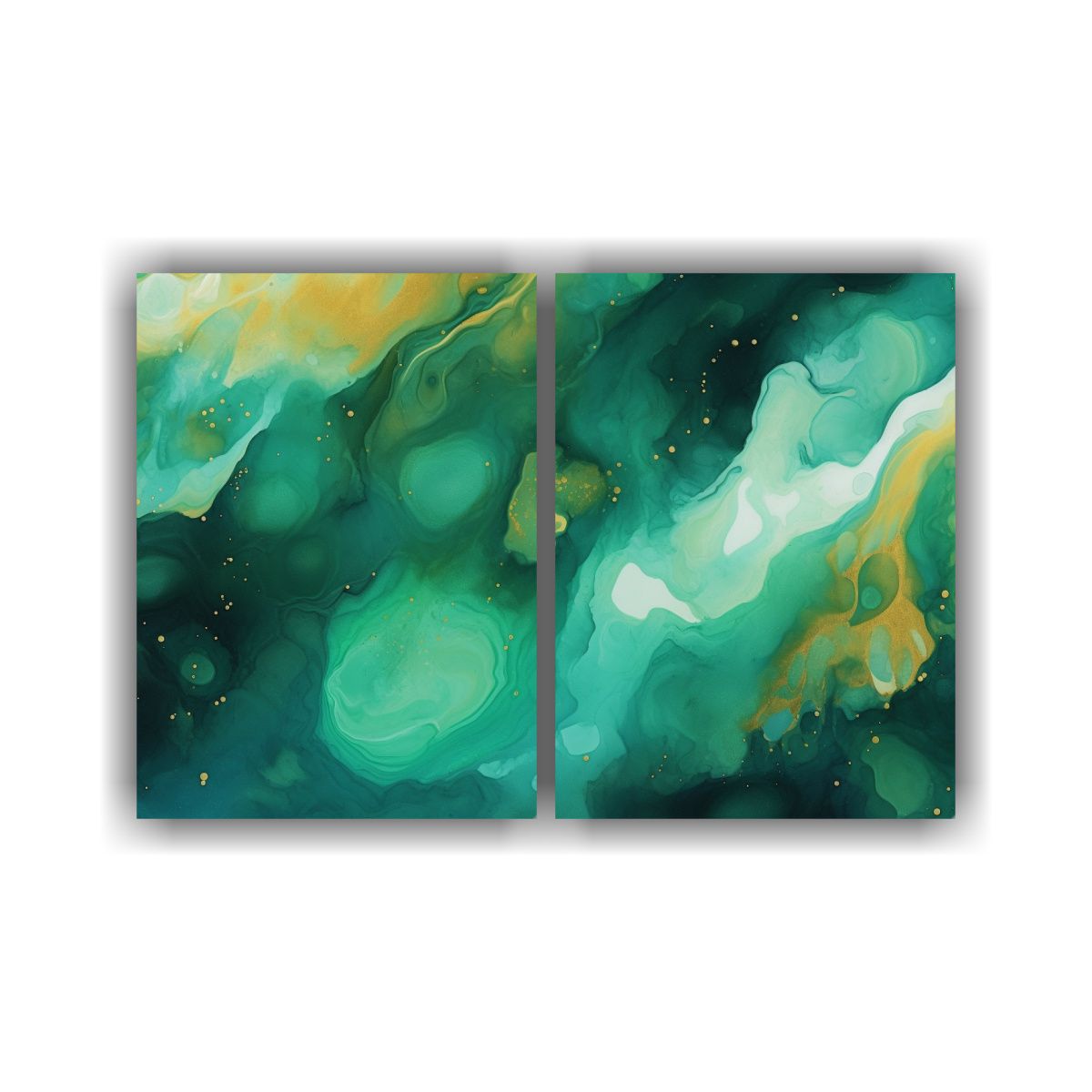 GENERICO - Pinturas Decorativas Elegantes En Fondo Acuarela 120x80 Cm