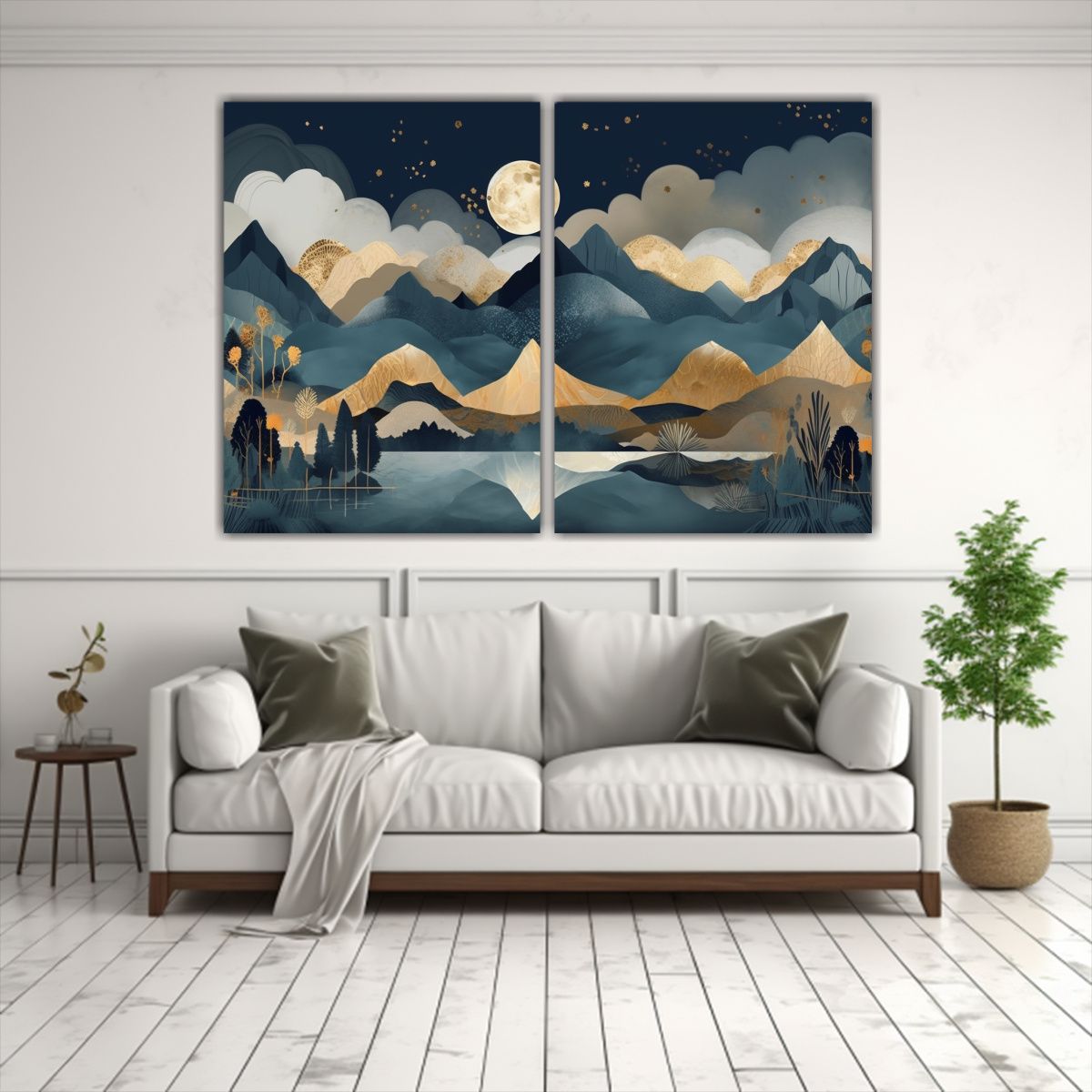 GENERICO - Pinturas Decorativas Paisaje Montañas 120x80 Cm