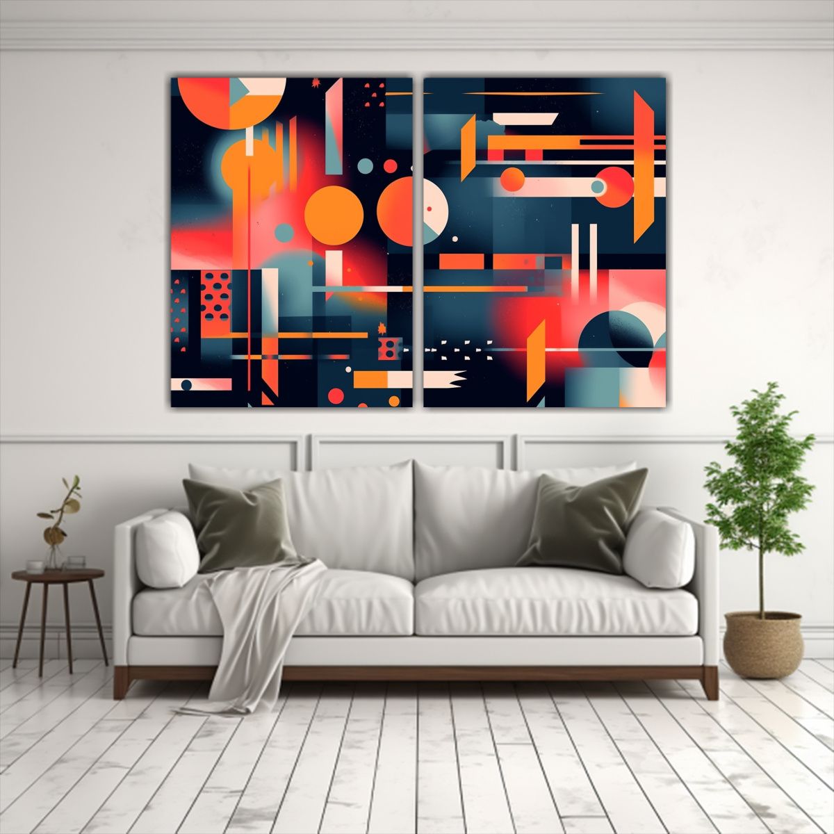 GENERICO - Conjunto De Cuadros Modernos Con Patrones 120x80 Cm