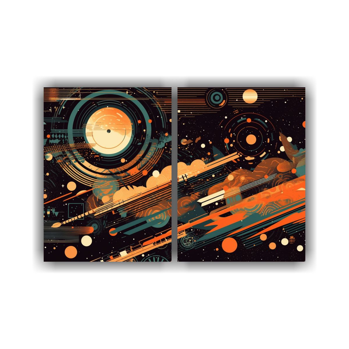 GENERICO - Lienzos Inspirador Belleza Espacio Concepto 120x80 Cm