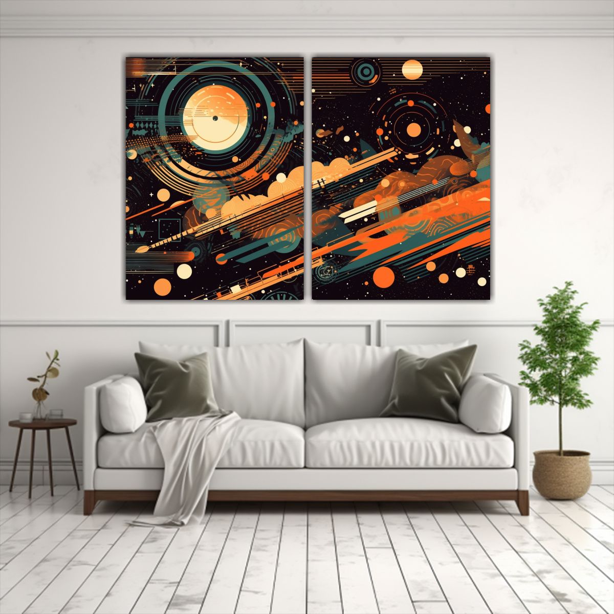 GENERICO - Lienzos Inspirador Belleza Espacio Concepto 120x80 Cm