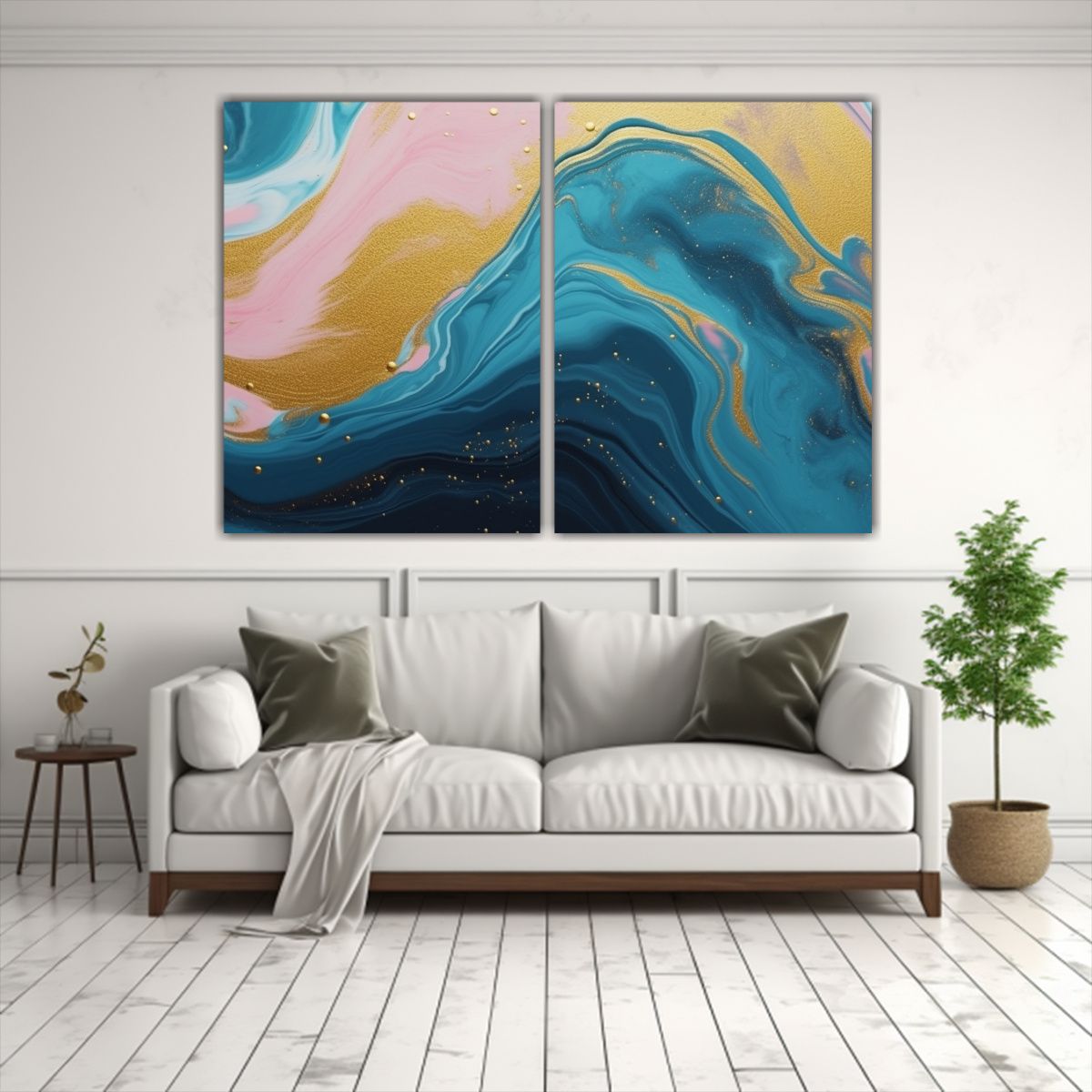 GENERICO - Pinturas Decorativas Contemporáneas Con 120x80 Cm