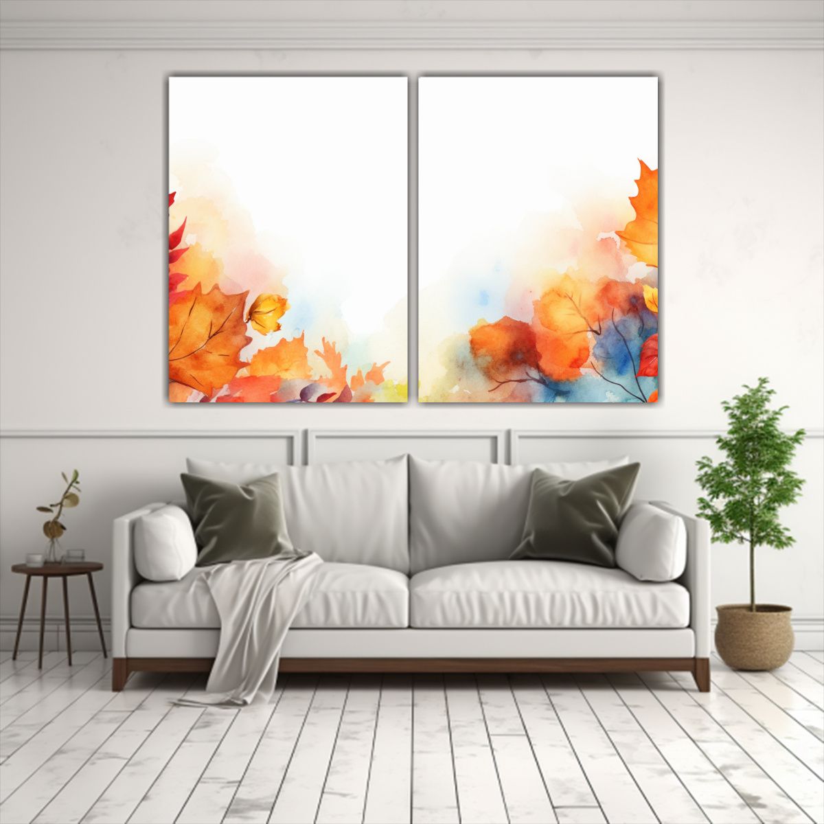 GENERICO - Fondo Acuarela De Acción De Gracias Con Colores 120x80 Cm