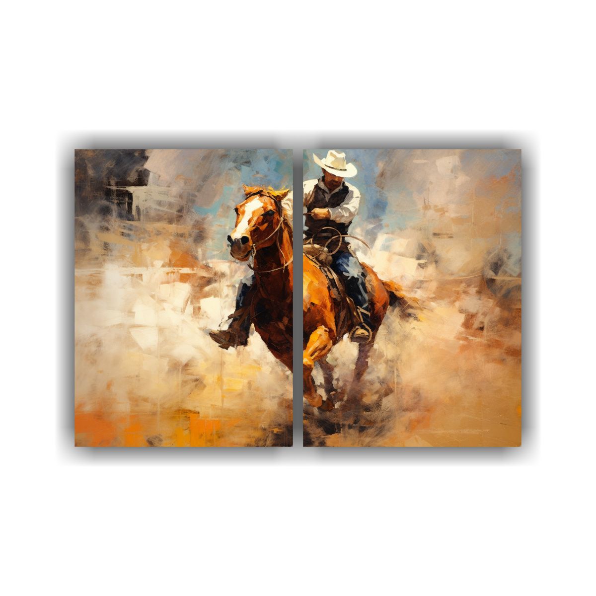 GENERICO - Lienzos De Tela Rodeo Por Toulus Lautrec 120x80 Cm