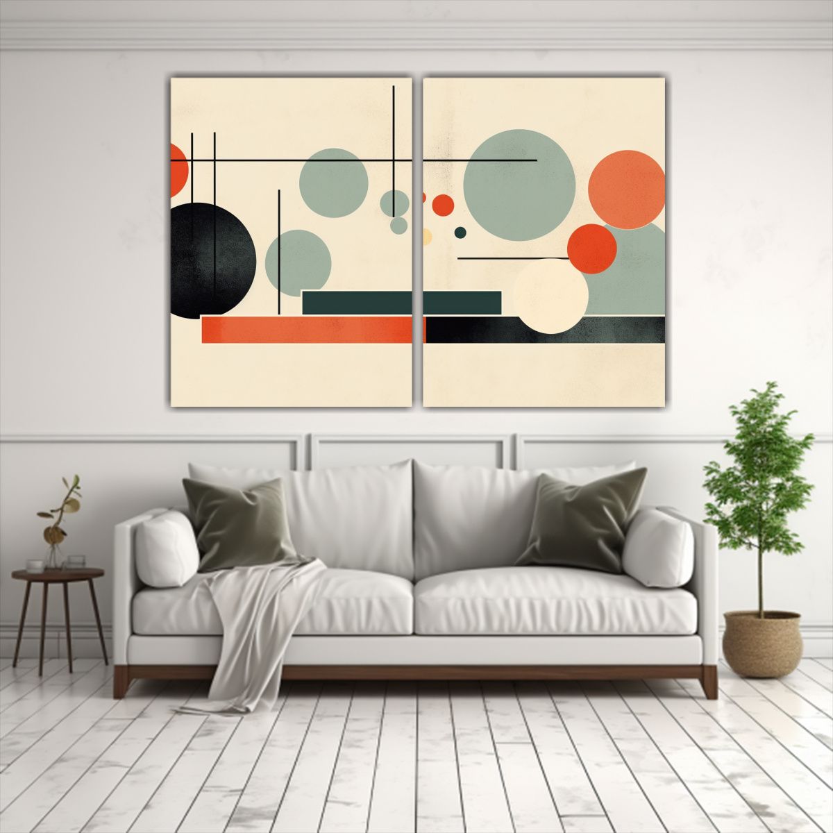 GENERICO - Arte Pared Abstracto Estilo Haus And Hues 120x80 Cm