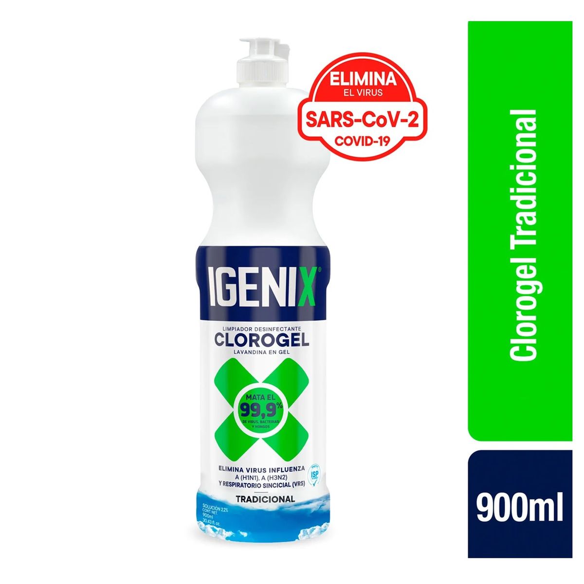 IGENIX - Limpiador Cloro Gel Igenix Tradicional 900ml