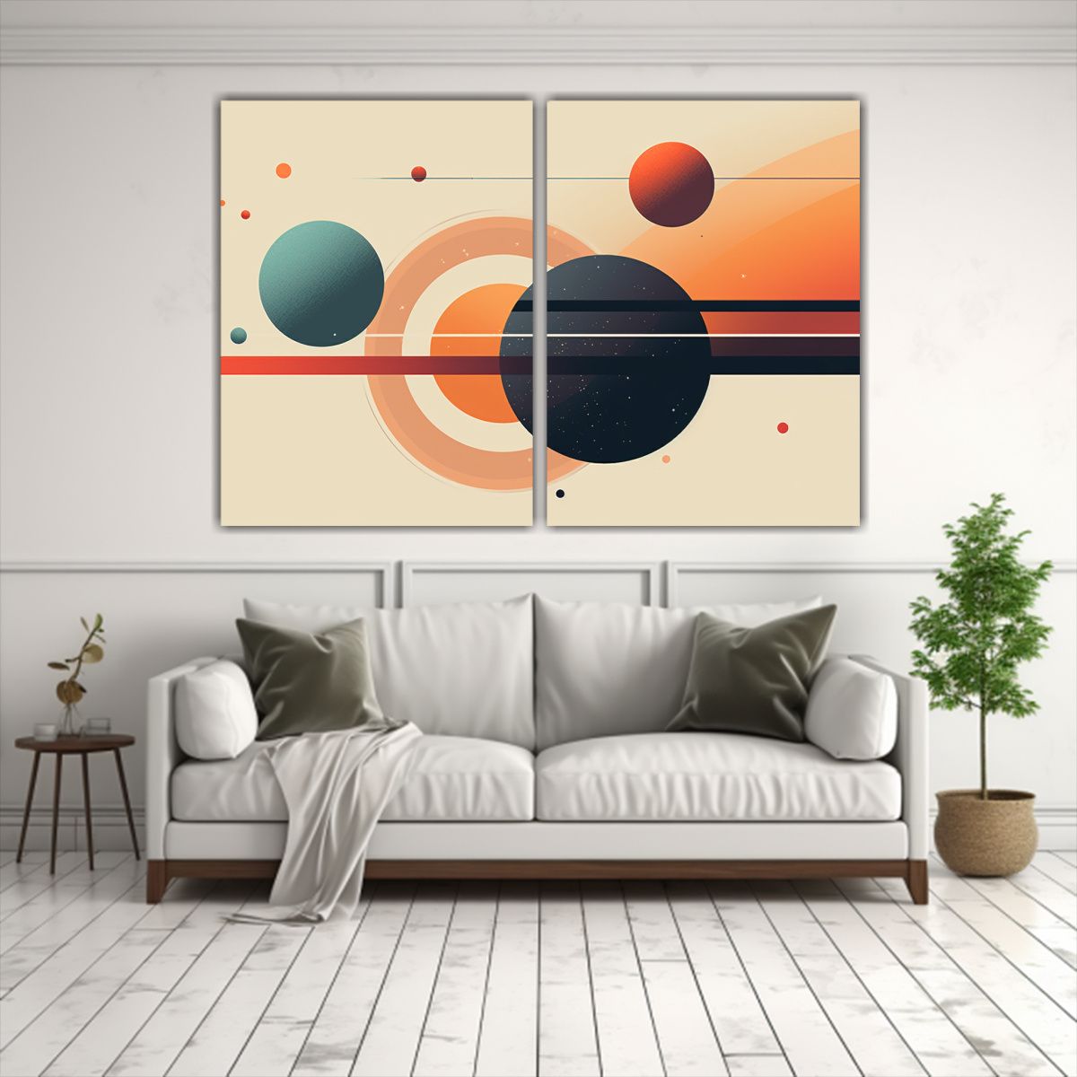 GENERICO - Cuadro Moderno Profundidad Viaje Surrealista A 120x80 Cm