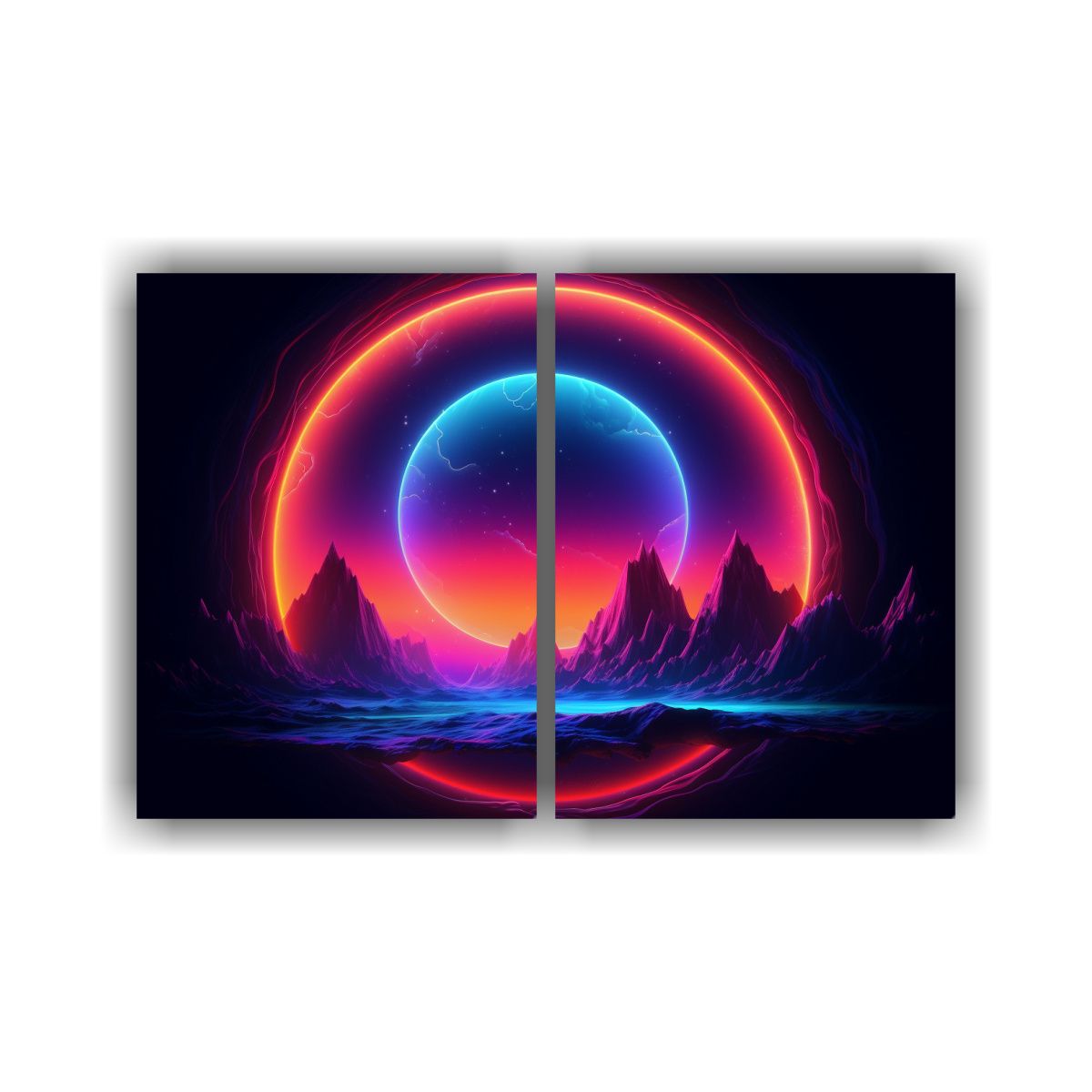 GENERICO - Cuadro Decorativo Rectangular Con Marco De 120x80 Cm