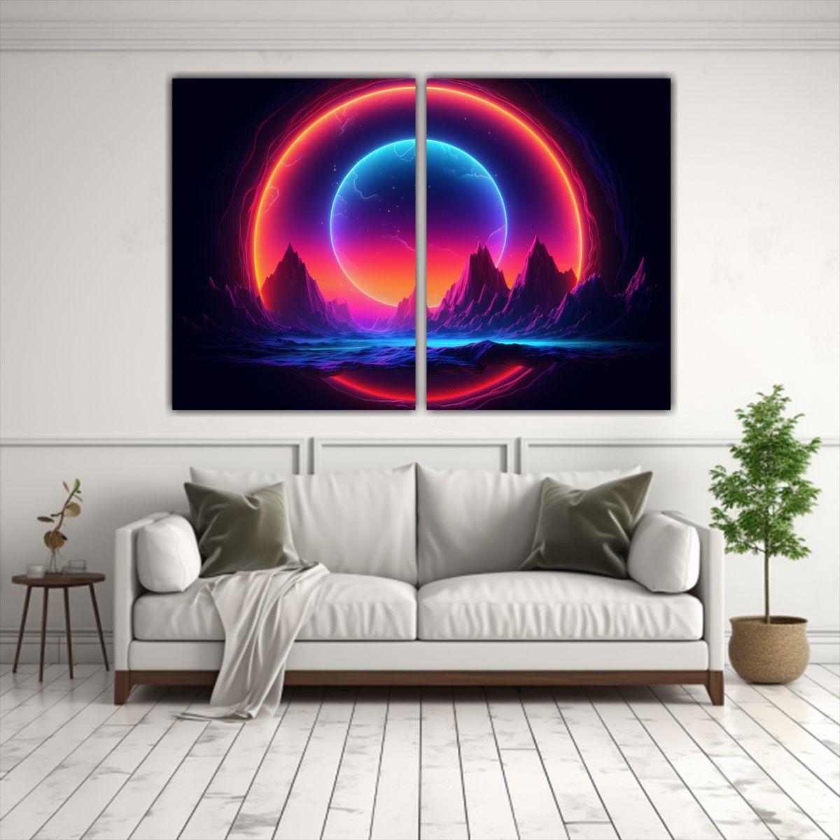 GENERICO - Cuadro Decorativo Rectangular Con Marco De 120x80 Cm