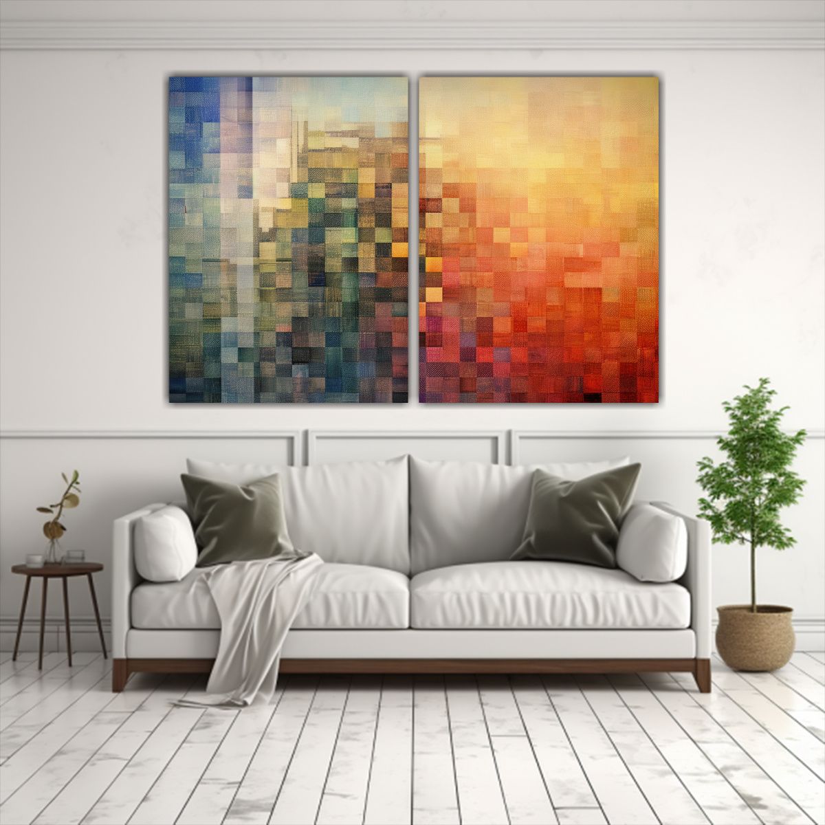 GENERICO - Pinturas Decorativas Estilo Digital Inspiradas En 120x80 Cm