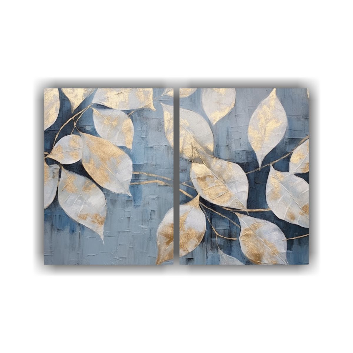 GENERICO - Pinturas Abstractas Rectangulares Con Textura En 120x80 Cm