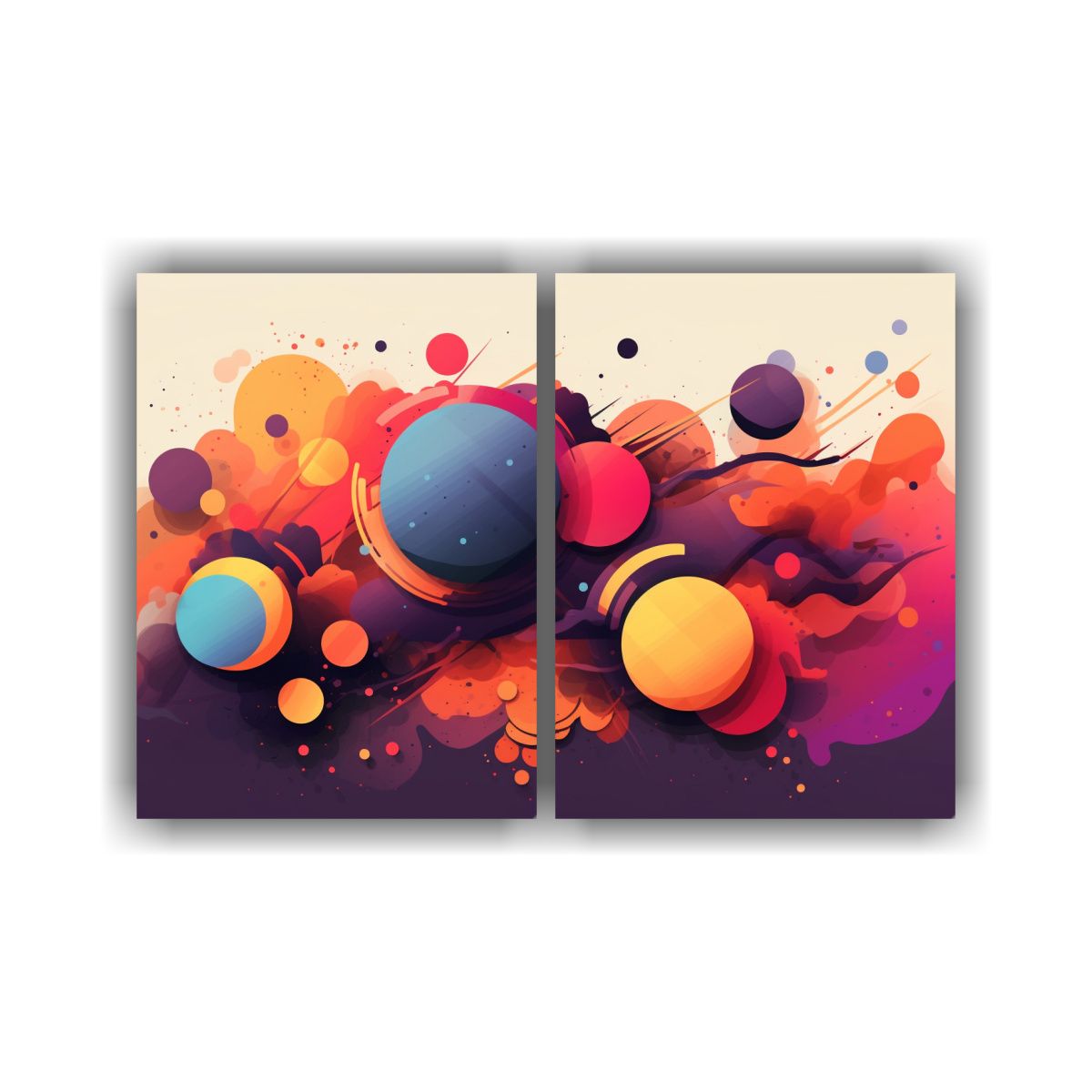 GENERICO - Cuadros Abstractos Duraderos Para Decoración 120x80 Cm