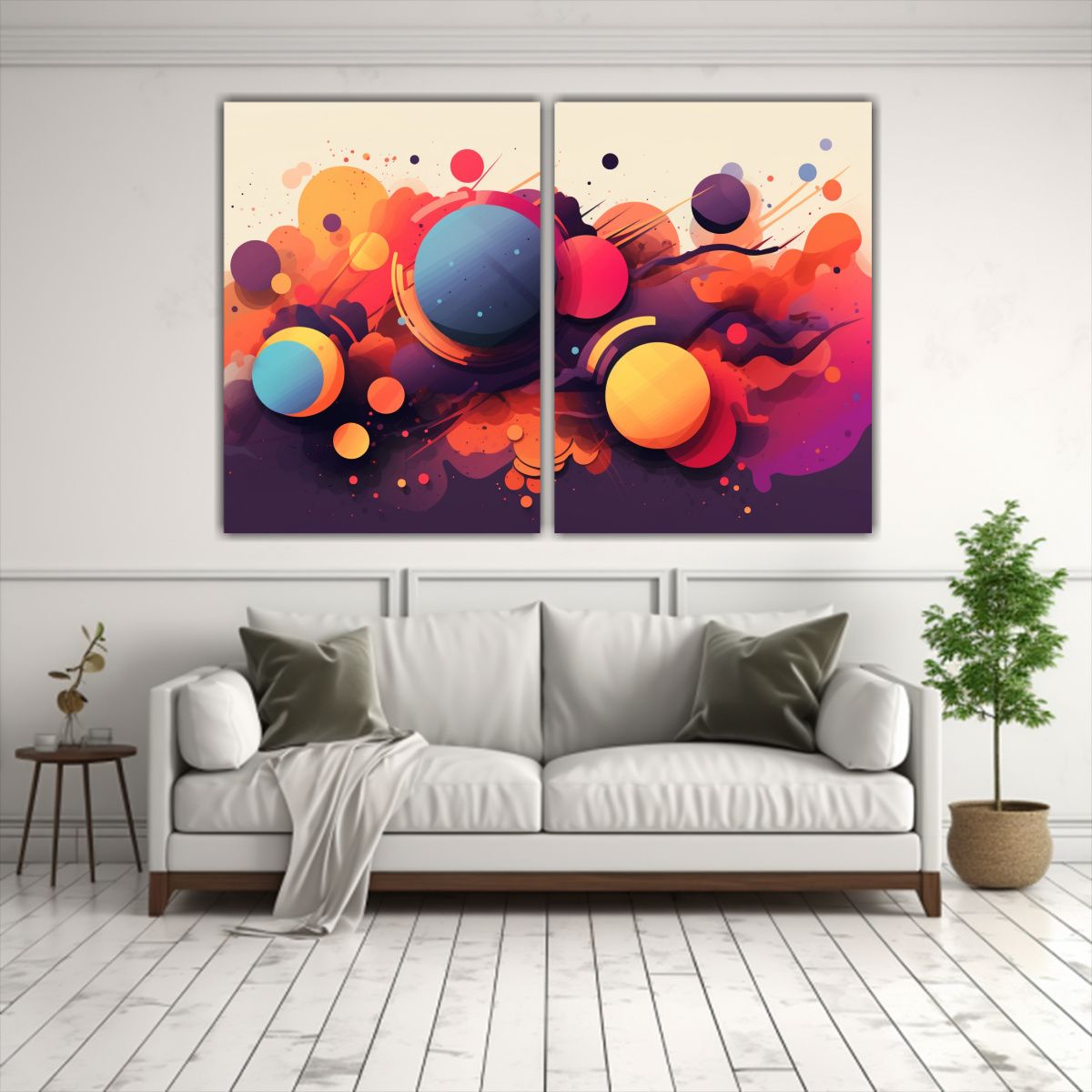 GENERICO - Cuadros Abstractos Duraderos Para Decoración 120x80 Cm