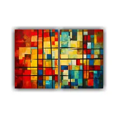 GENERICO - Cuadros Modernos Equilibrio Visual En Un Mundo 120x80 Cm