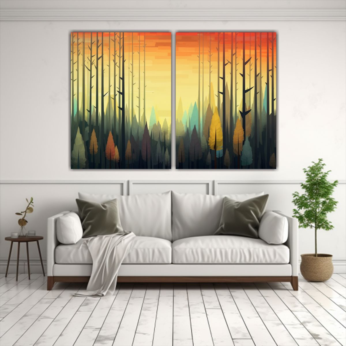 GENERICO - Pinturas Decorativas Modernas De Madera Con 120x80 Cm