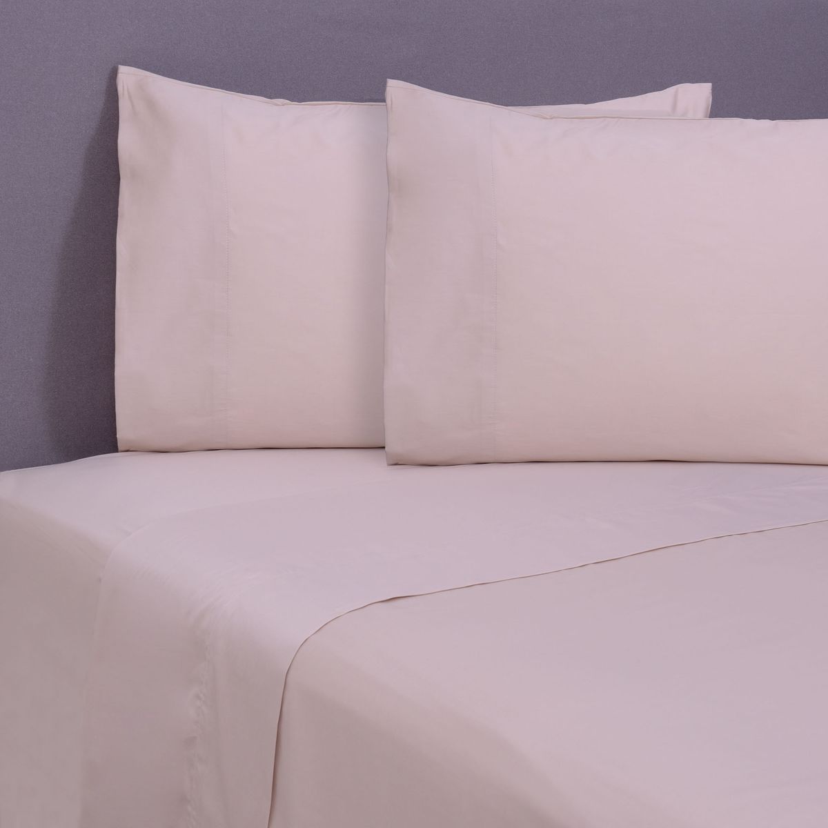 FABRICS - Sábana Bordada 180 Hilos Ramas Beige Fabrics