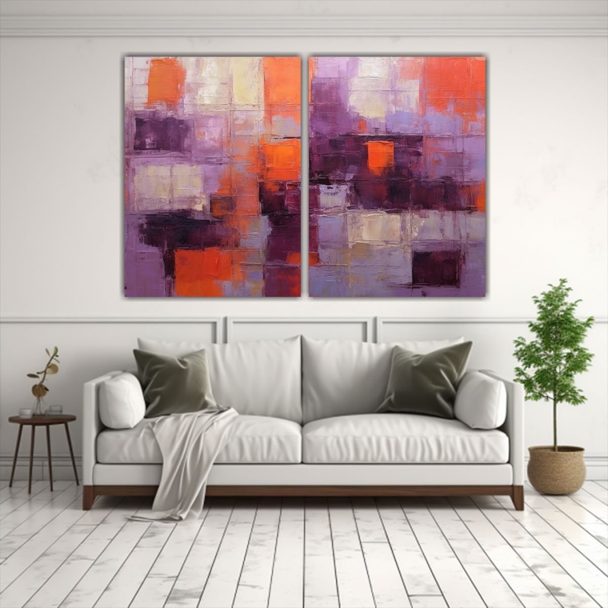 GENERICO - Cuadros Abstractos Duraderos Con Textura En 120x80 Cm