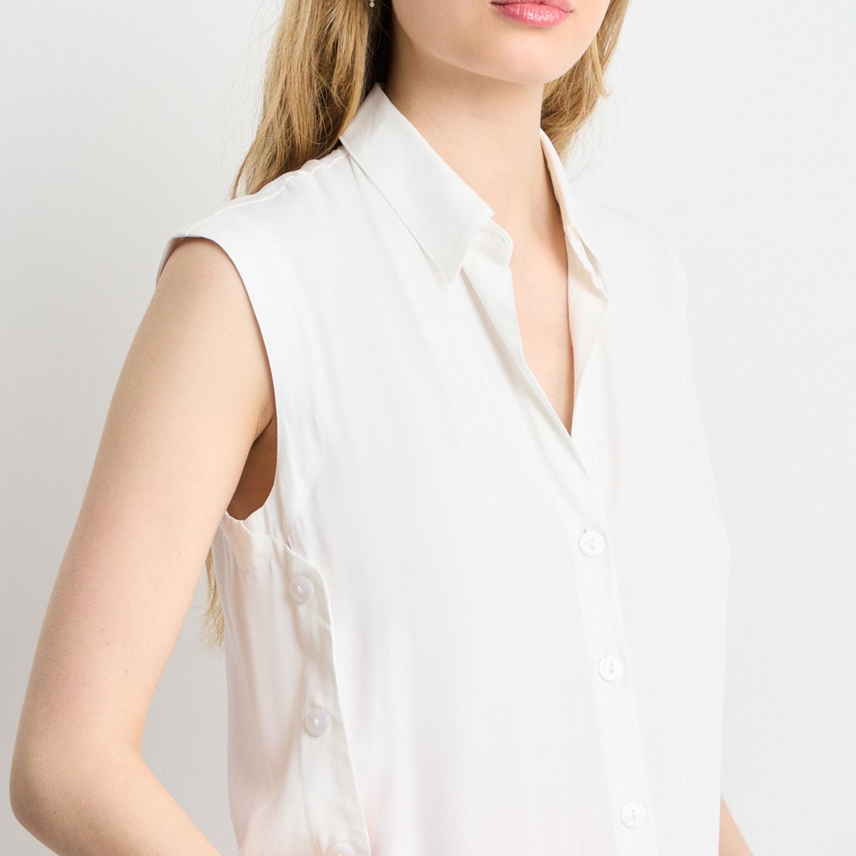 IO - Blusas Sin Manga Mujer Crudo Io